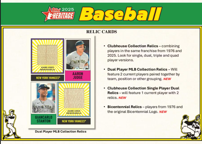 2025 Topps Heritage Baseball Blaster Box