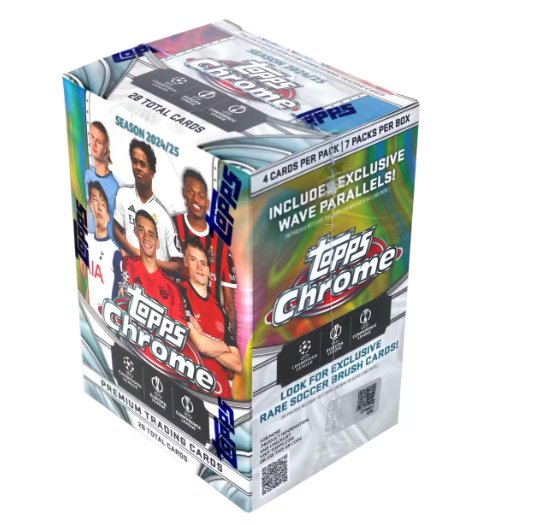 2024/25 Topps Chrome UEFA Club Competitions Soccer Blaster Box