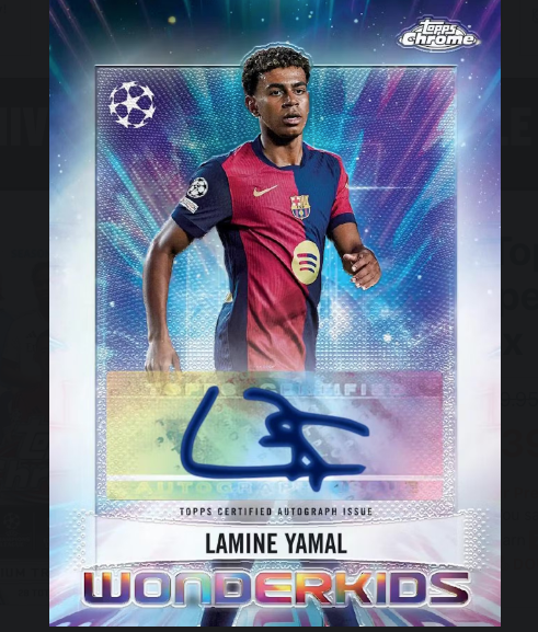 2024/25 Topps Chrome UEFA Club Competitions Soccer Blaster Box