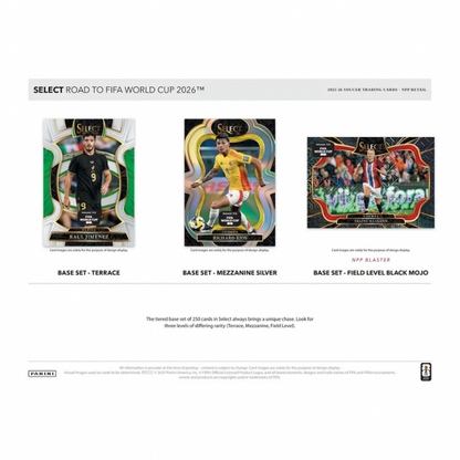 2025/26 Panini Select Road to FIFA World Cup Soccer Blaster Box