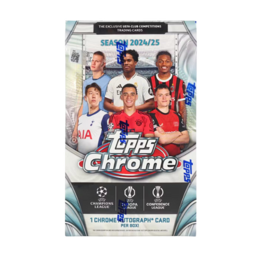 2024/25 Topps Chrome UEFA Club Competitions Soccer Hobby Box